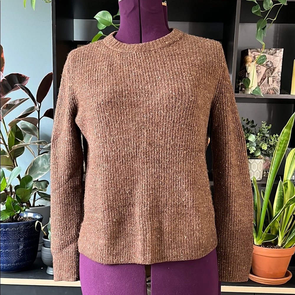 Old Navy Cozy Brown Crewneck Sweater
